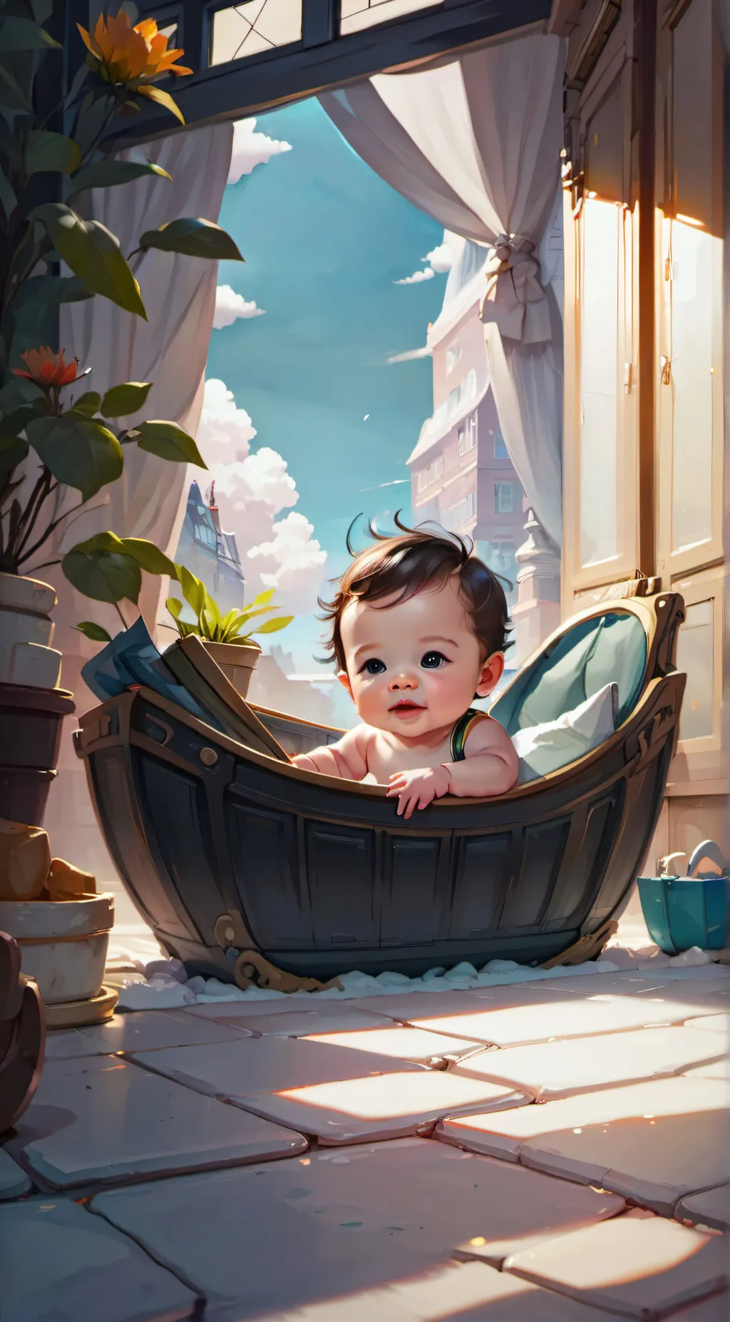 ai character: Theo background