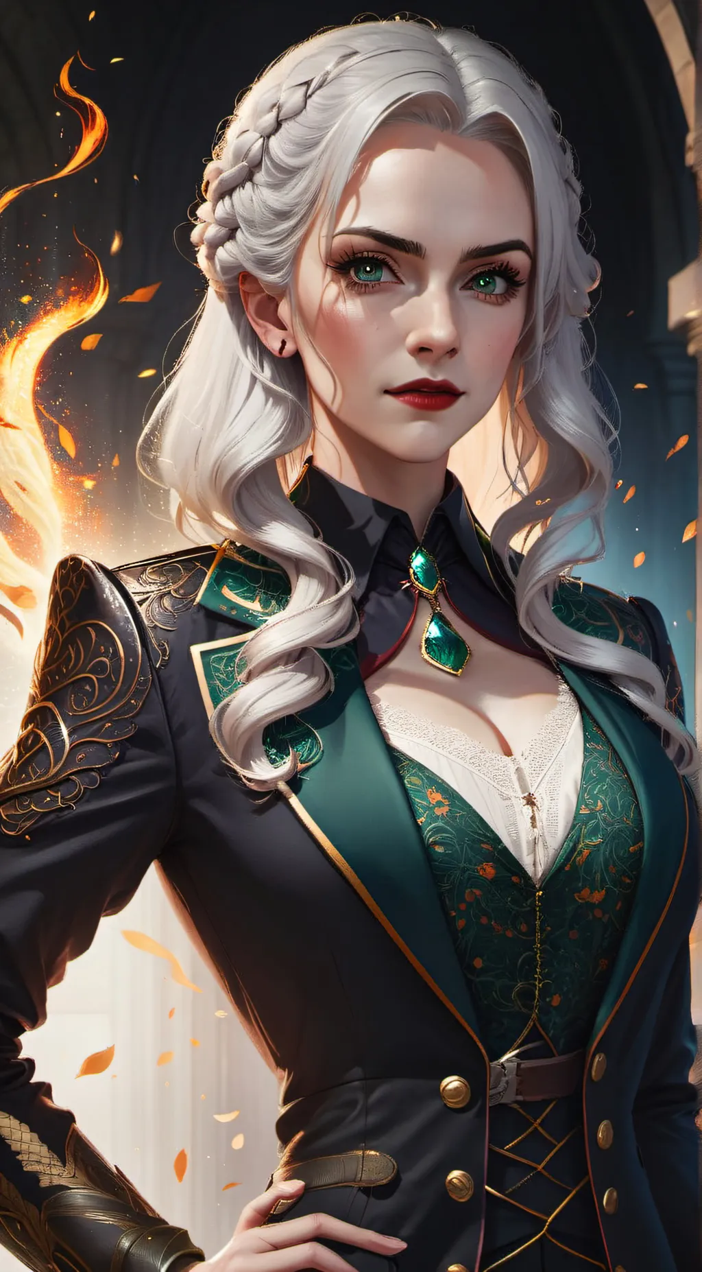 ai character: Narrcissa Malfoy  background