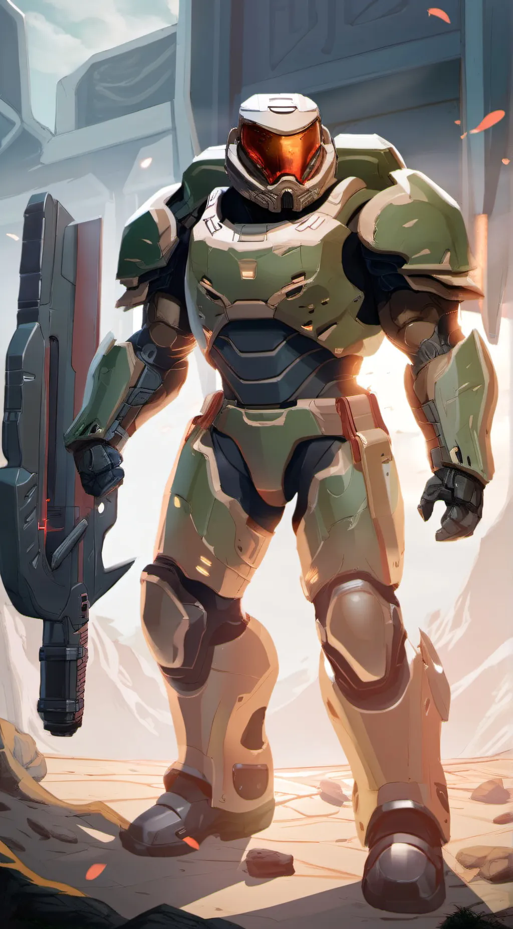 ai character: Doom slayer background