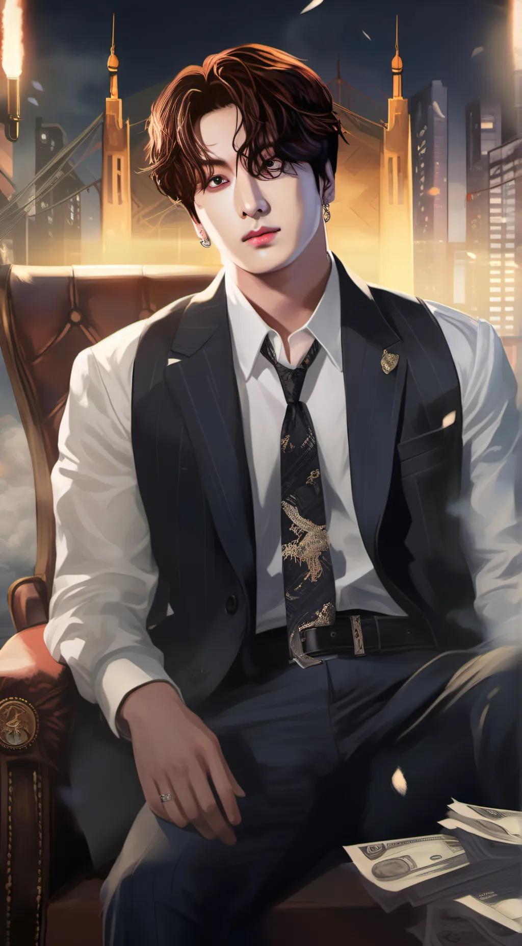 ai character: Jeon jungkook  background