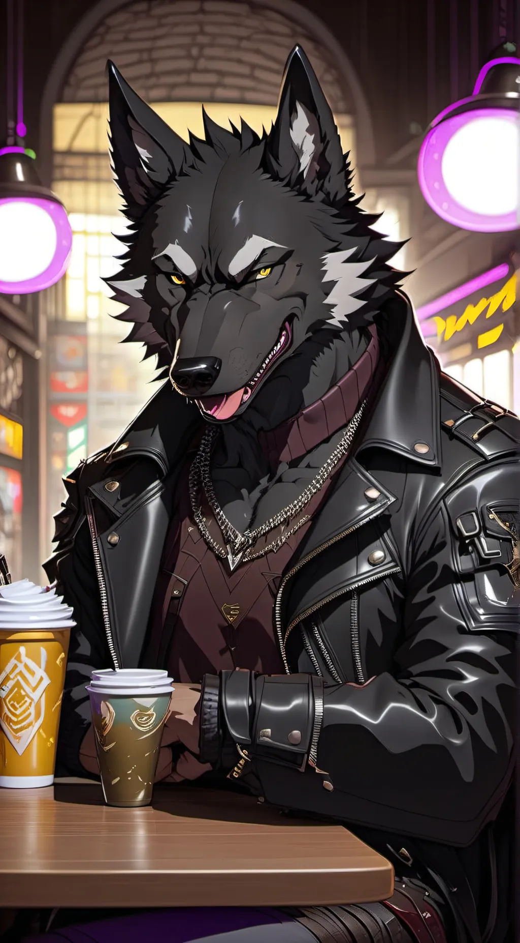 ai character: Jaxon BlackFire  background