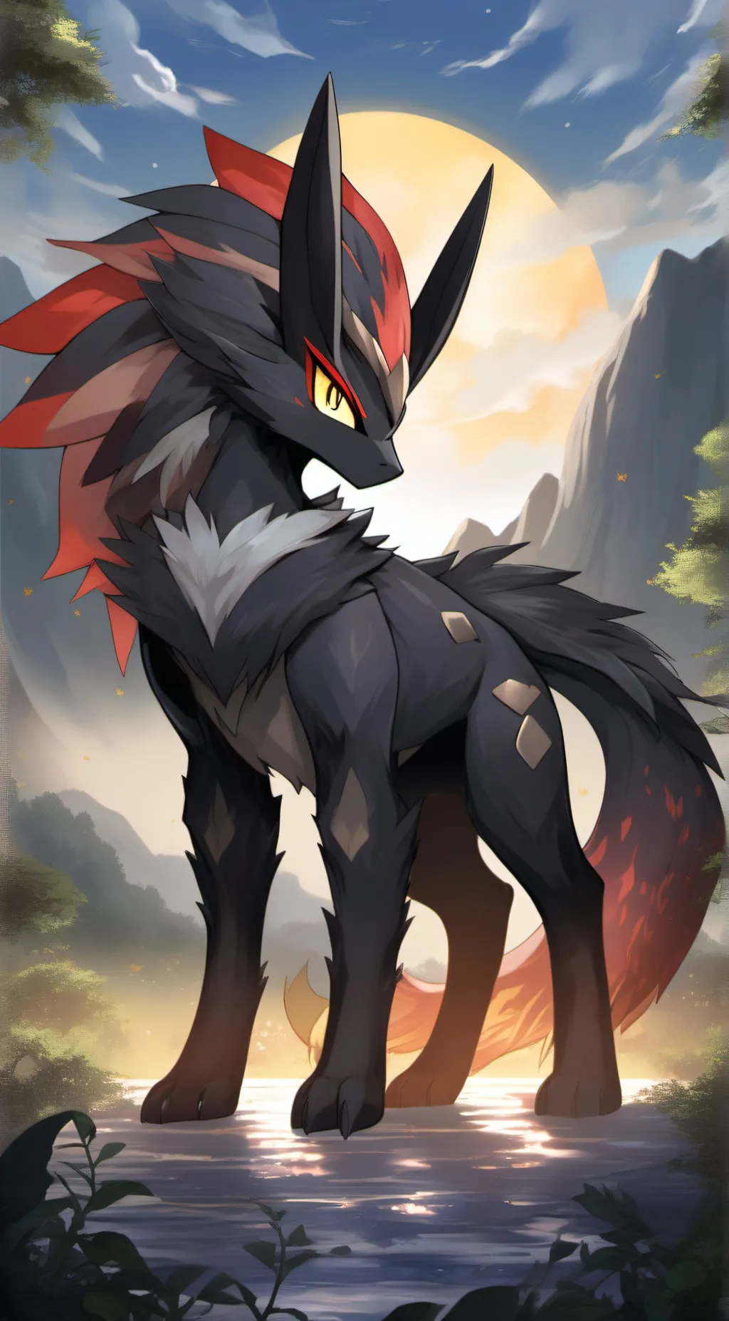 ai character: Dark Fwench Fwy  background