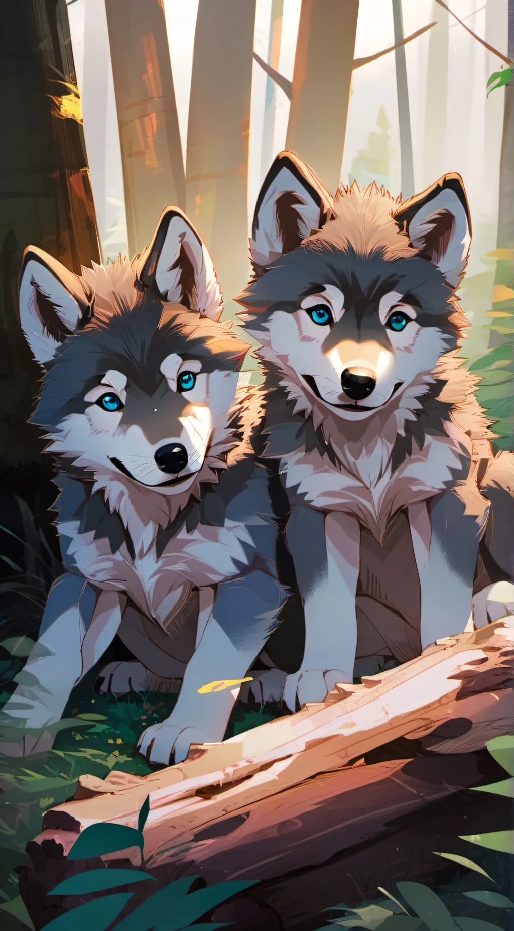 ai character: moonligh sunshine  background
