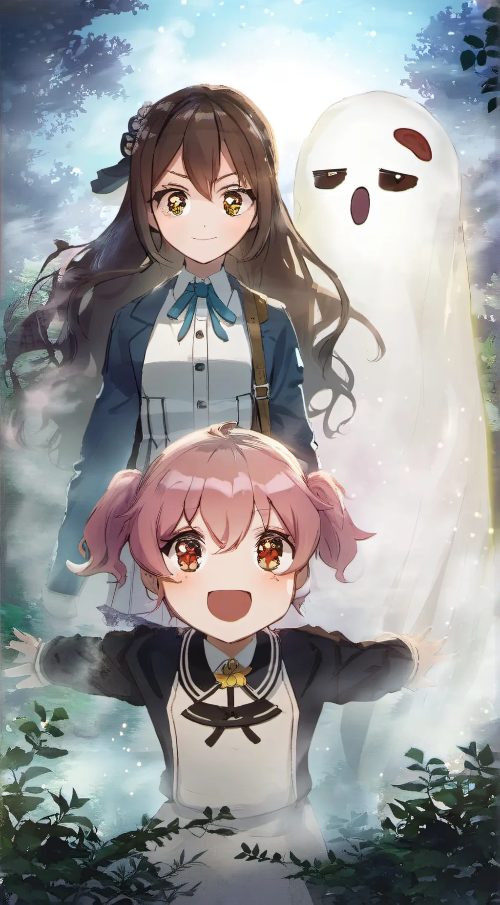 ai character: hu tao and dori  background