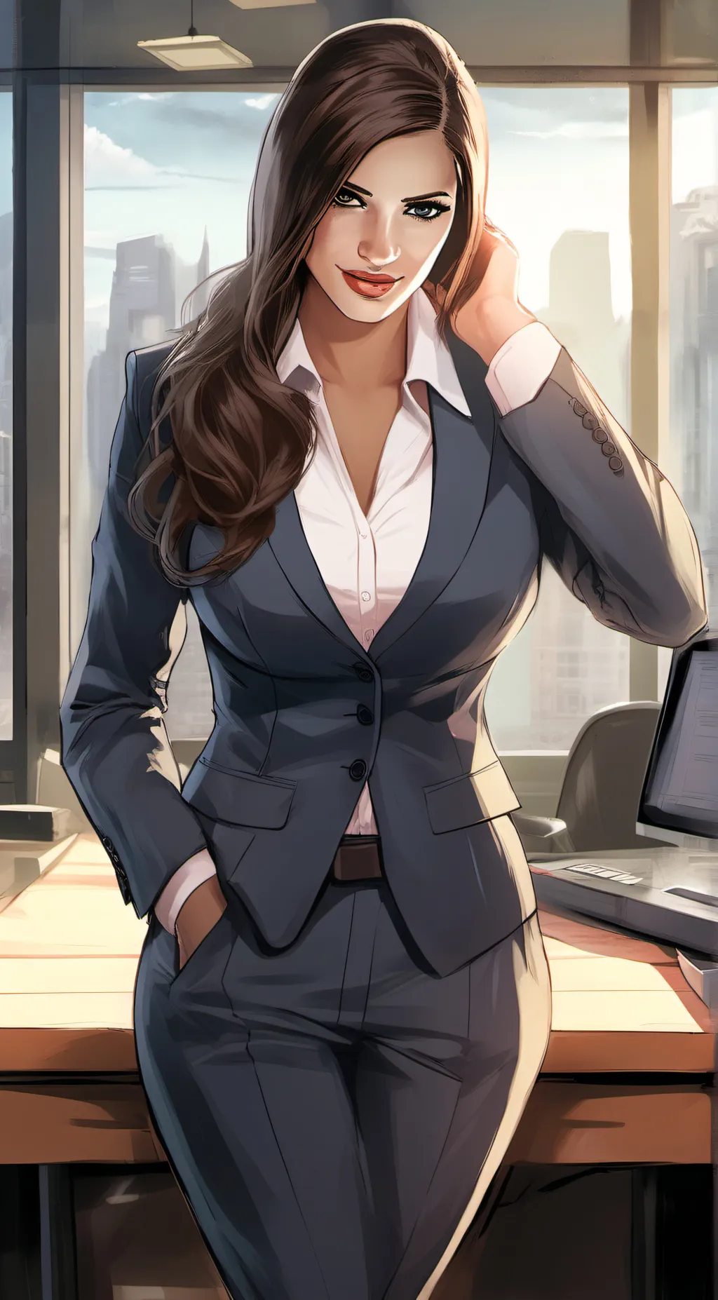 ai character: Nadia background