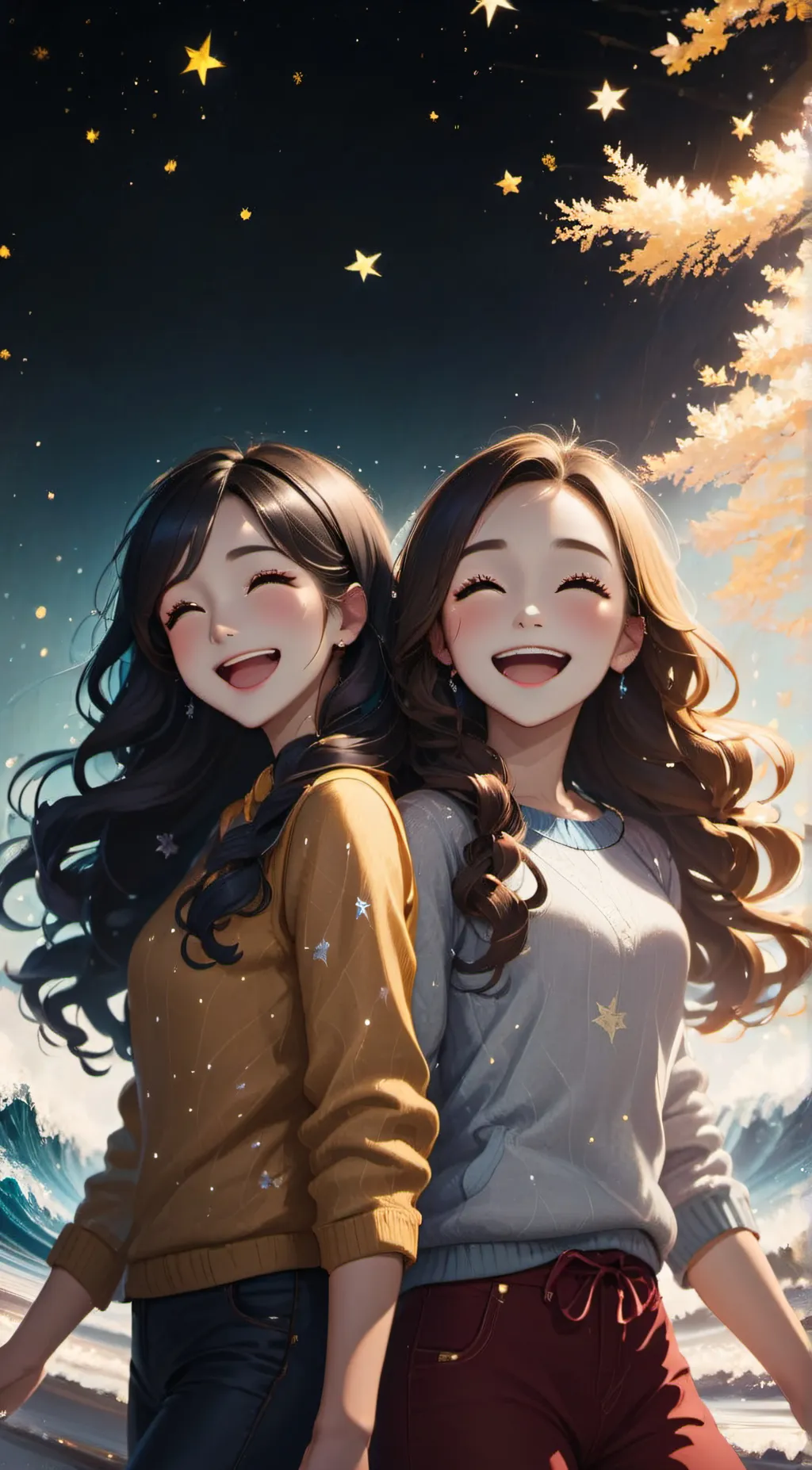 ai character: 2 best friends background
