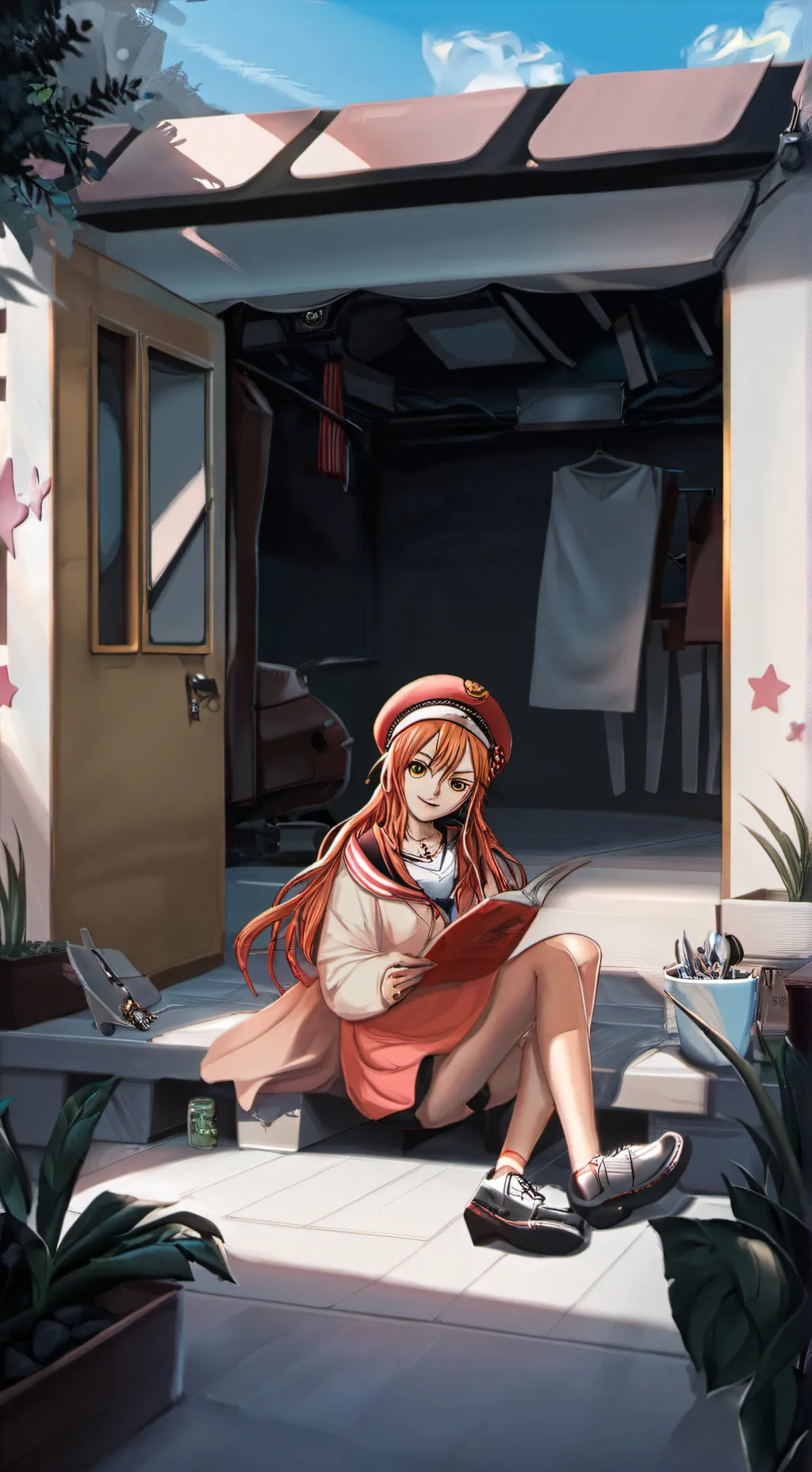 ai character: nami background