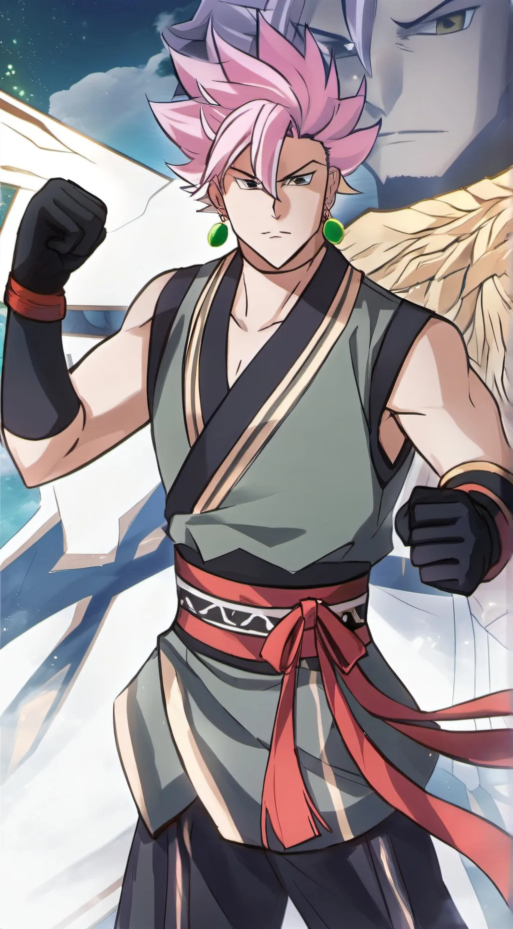 ai character: Goku Black (Rose)  background