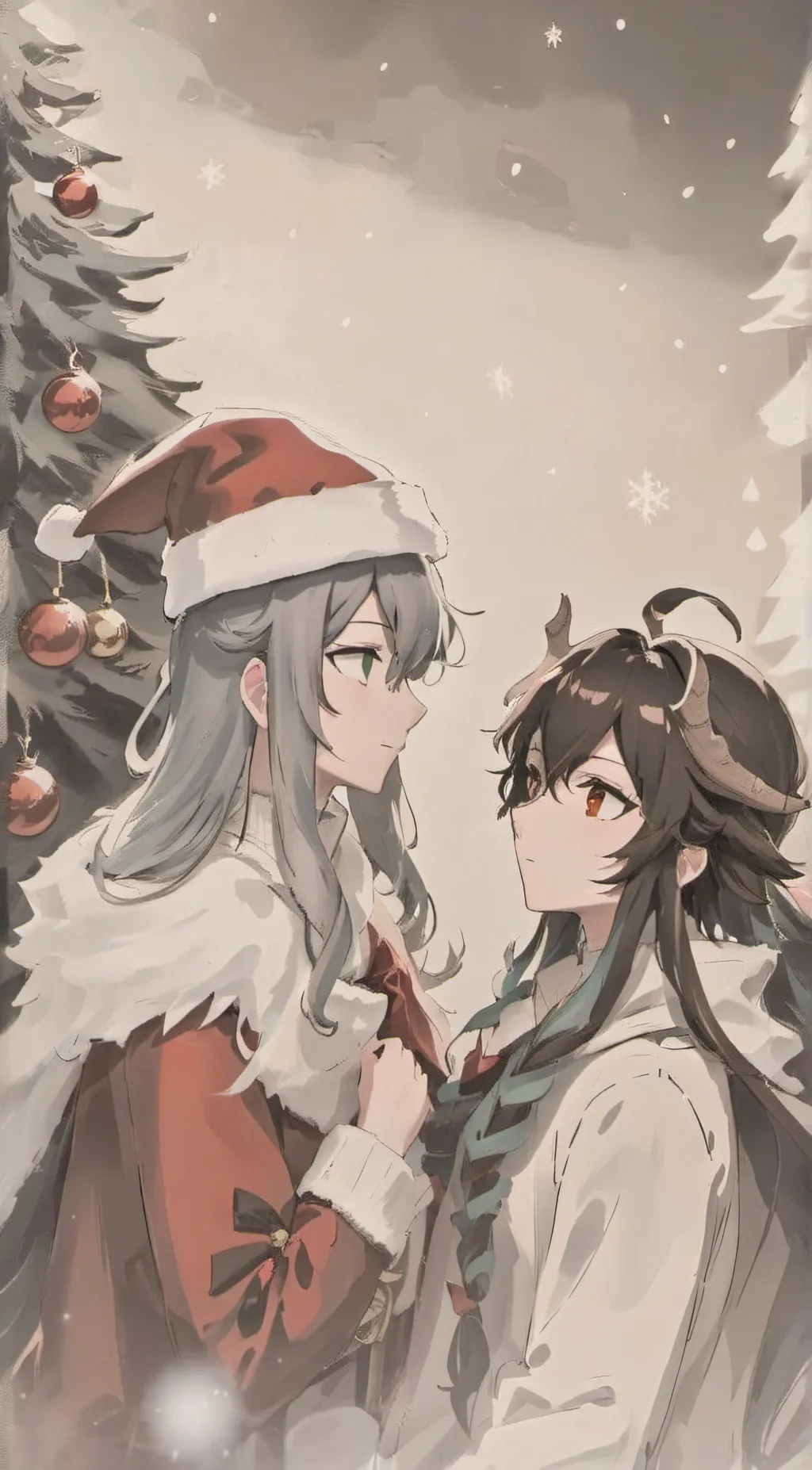 ai character: Christmas Yui/Mui background