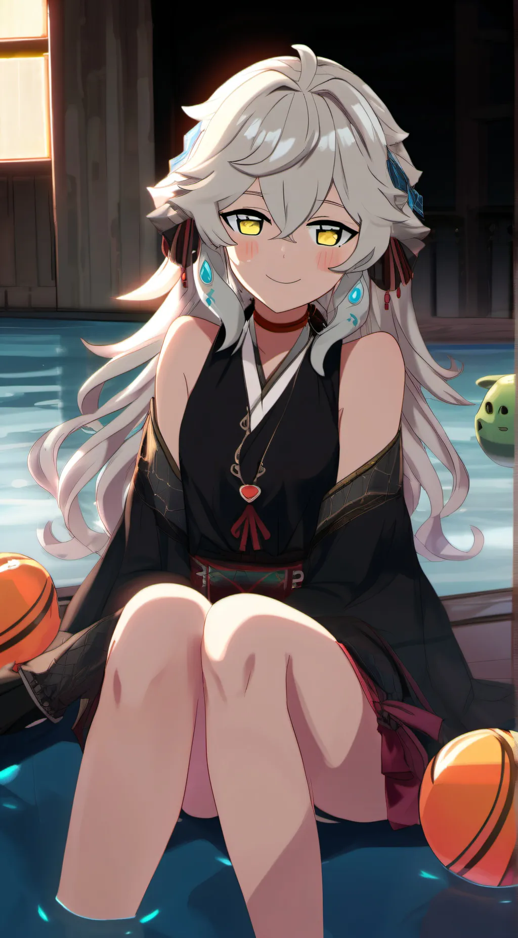 ai character: Silver background