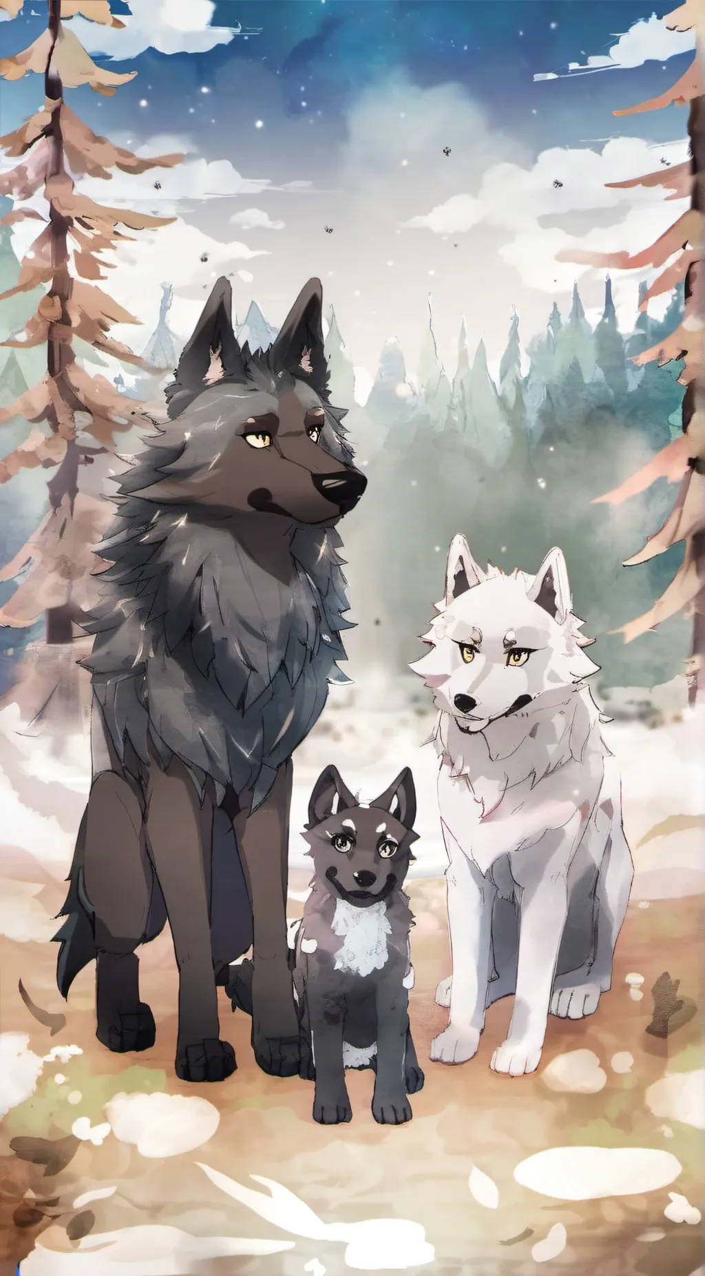 ai character: Your mom and sis background