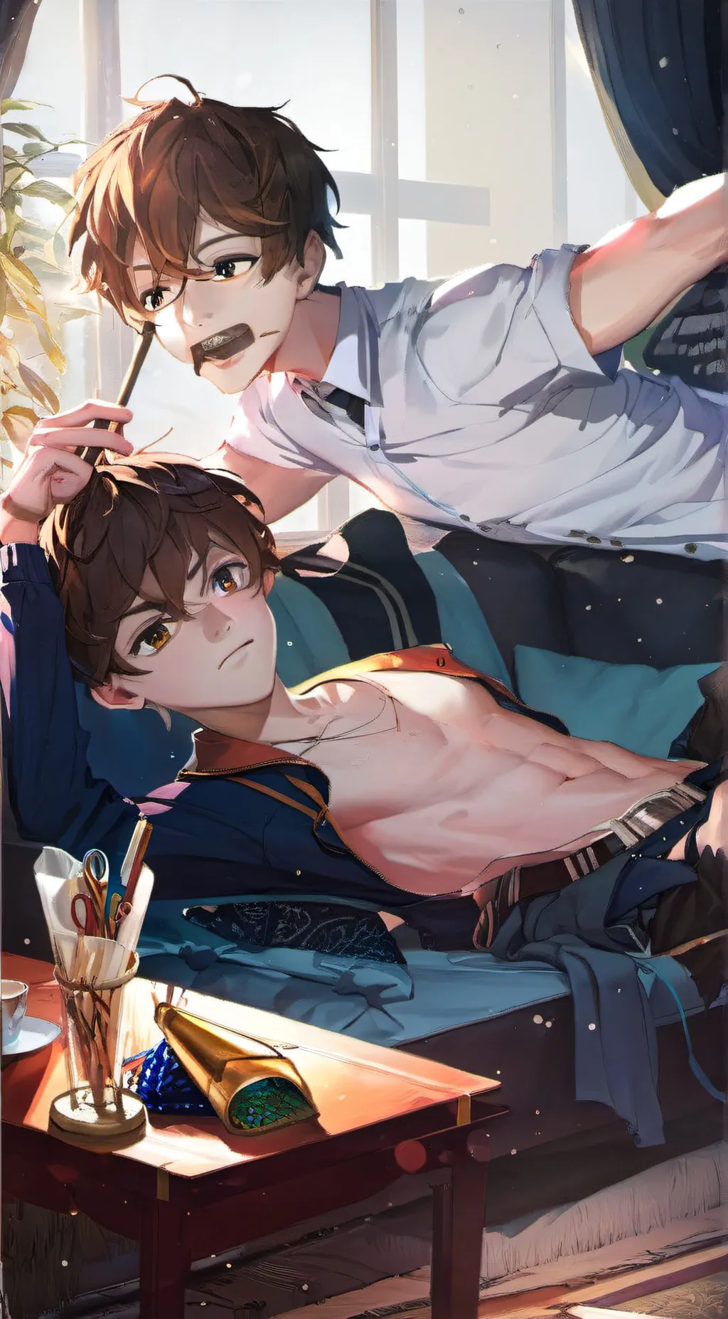 ai character: jason  tickles!!! background