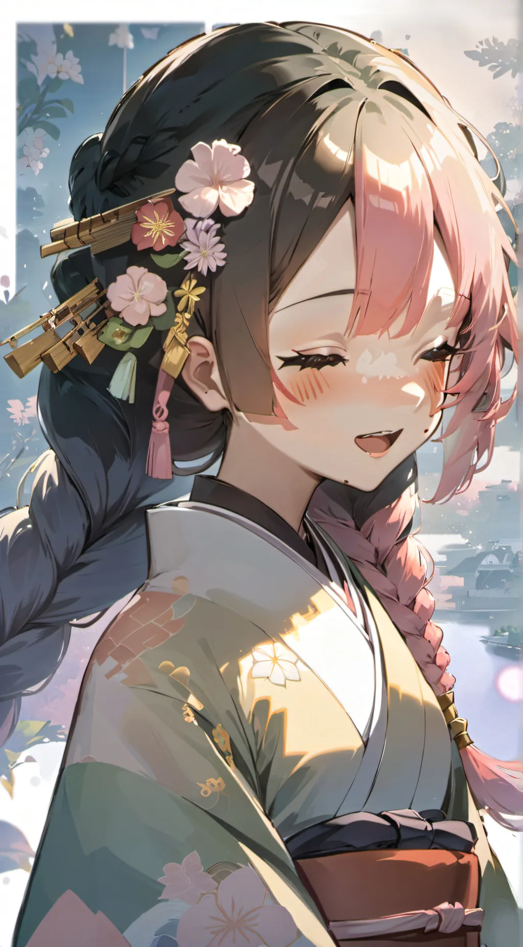 ai character: Mitsuri background