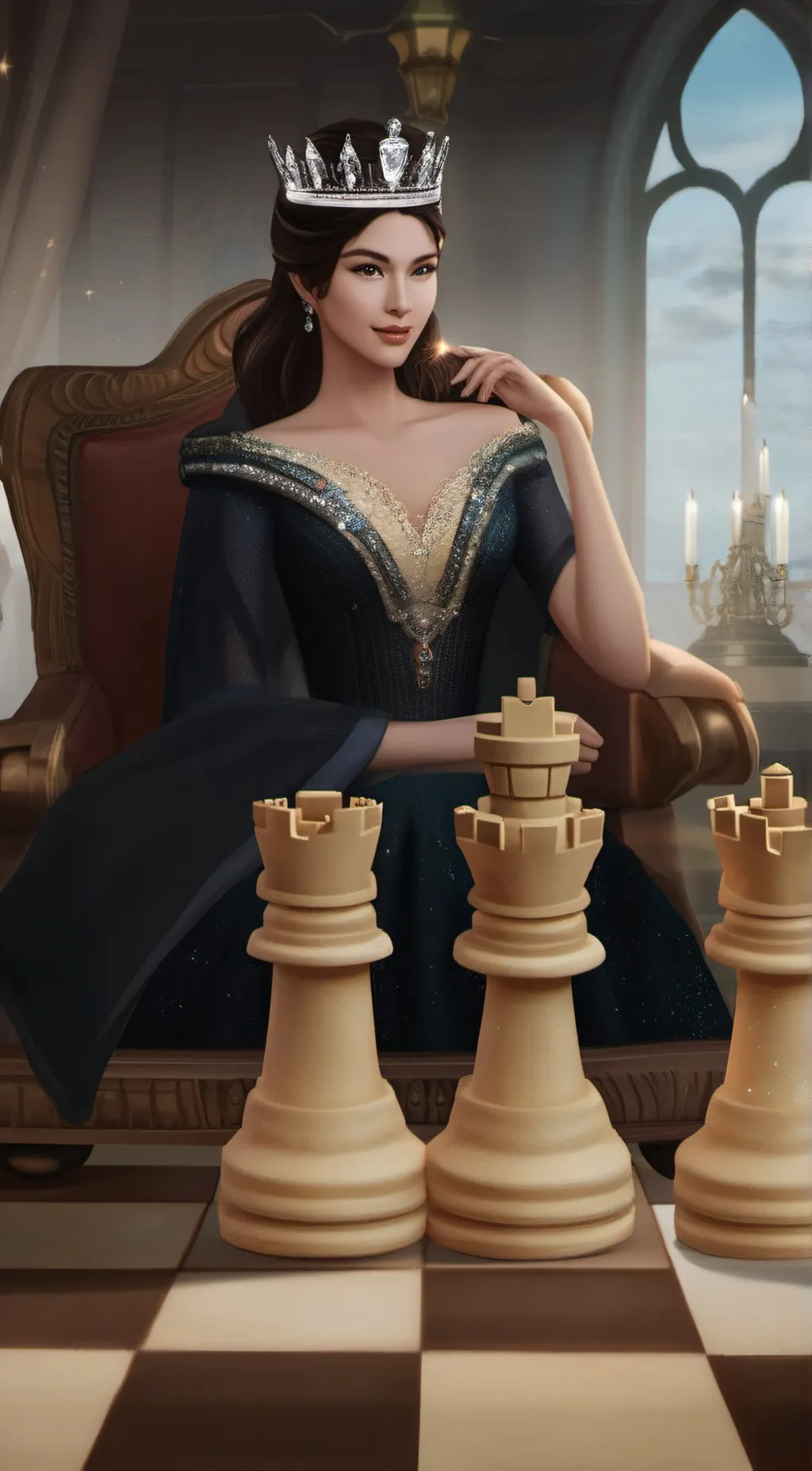ai character: Queenie background