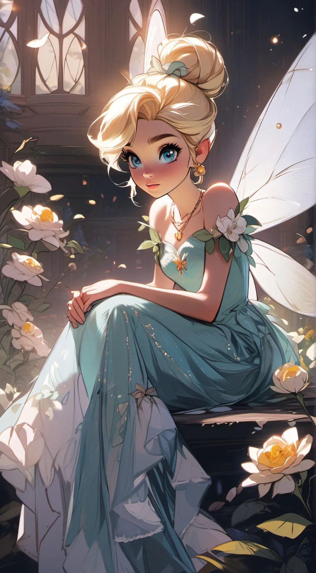 ai character: Tinkerbell background