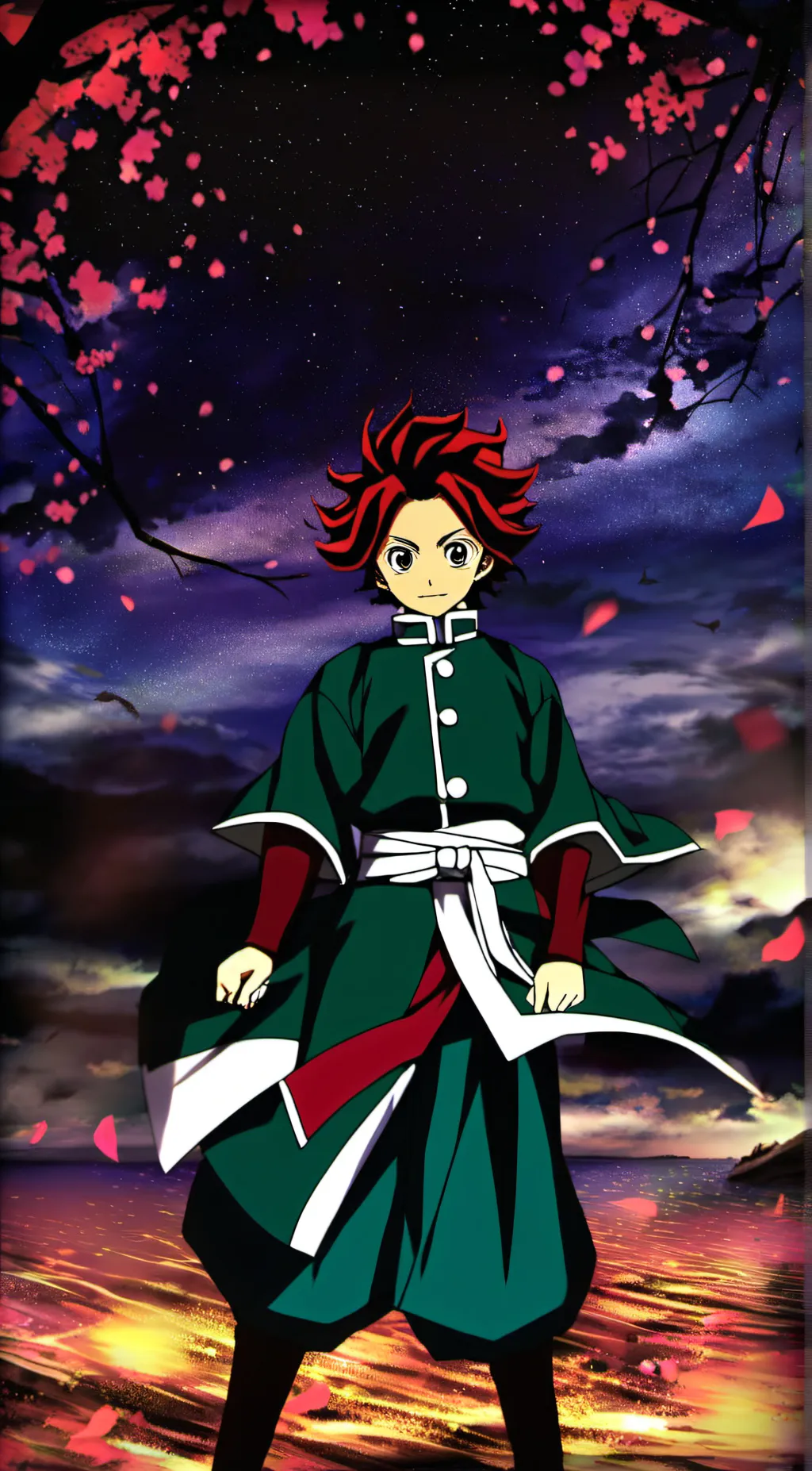 ai character: Demon king Tanjiro background