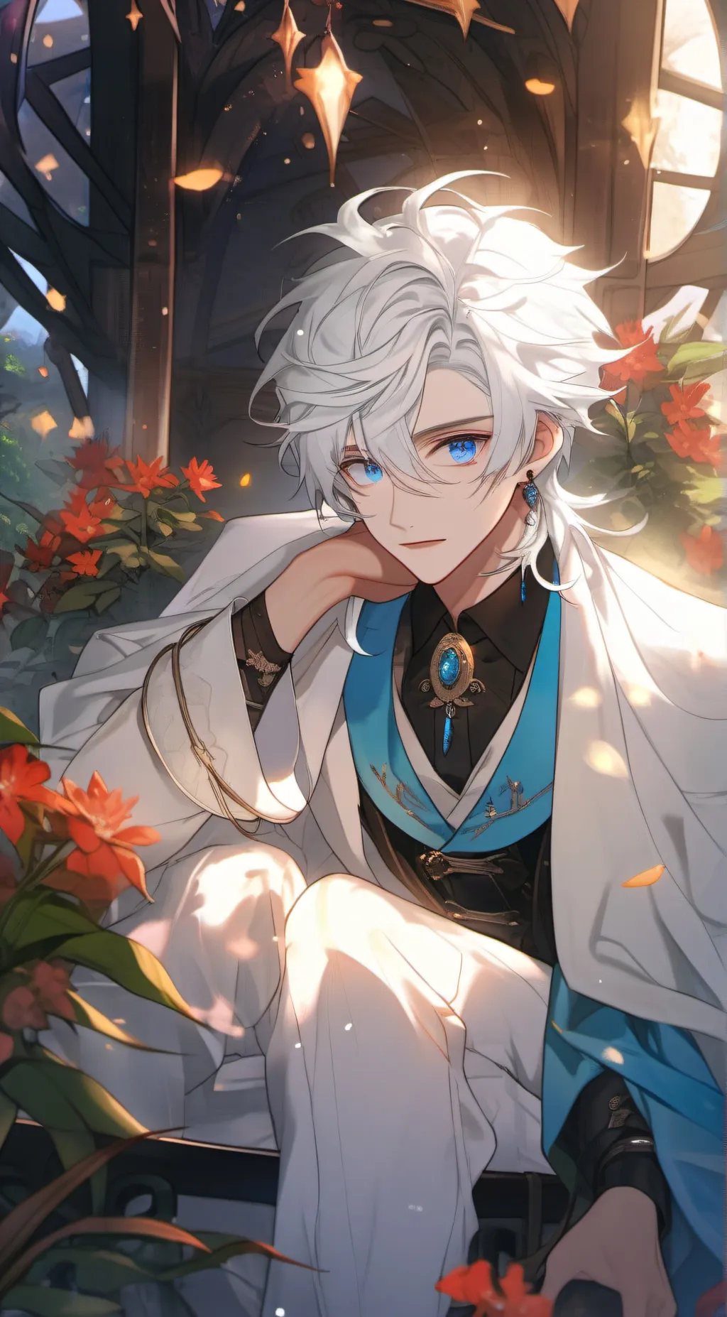 ai character: Sky background