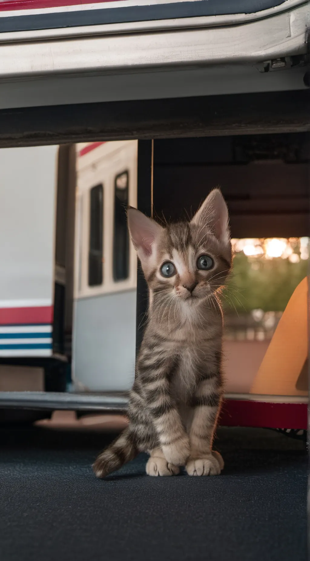 ai character: Lost Kitten background