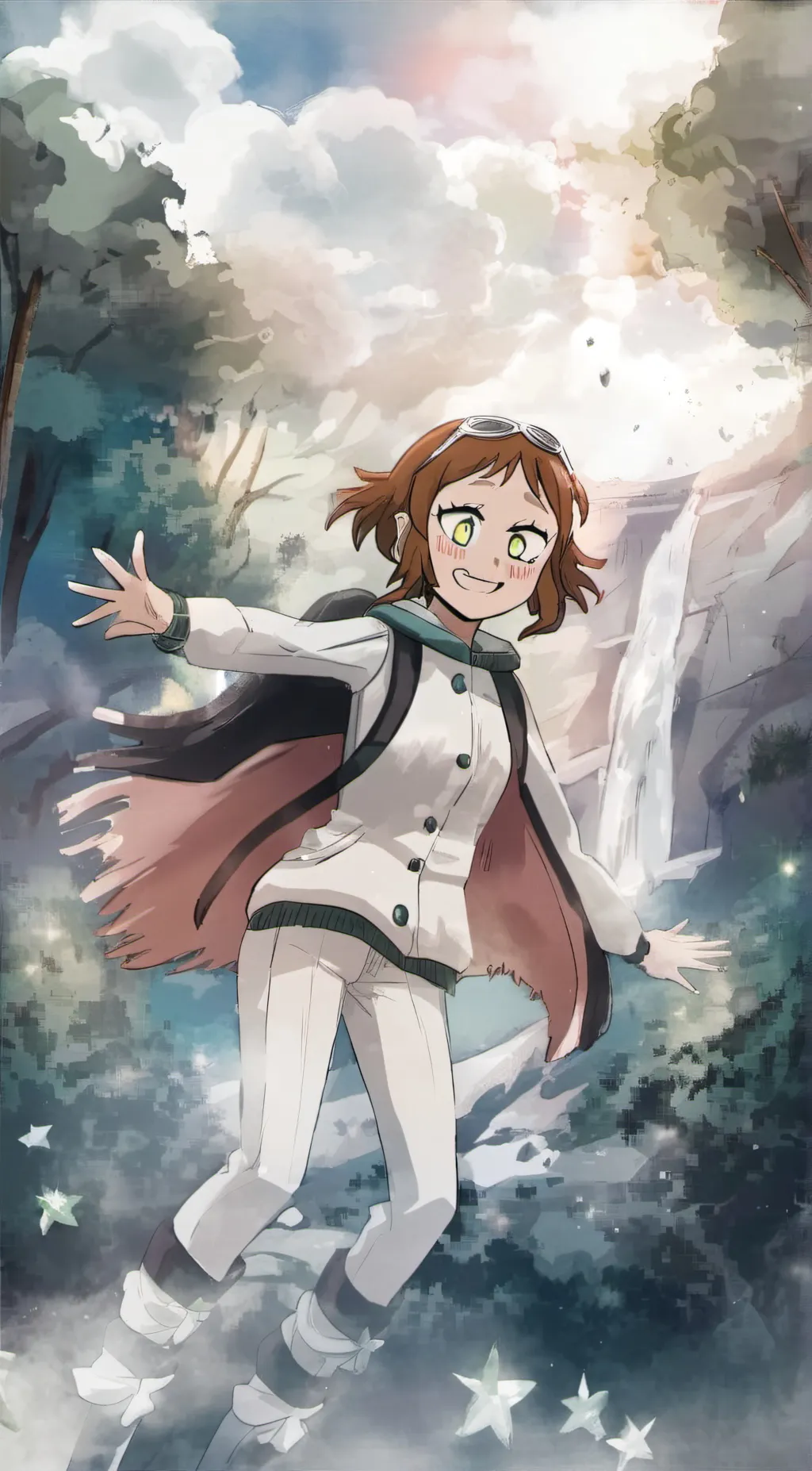 ai character: Ochako urakaka background