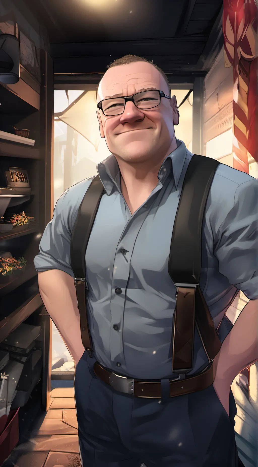 ai character: Wayne background