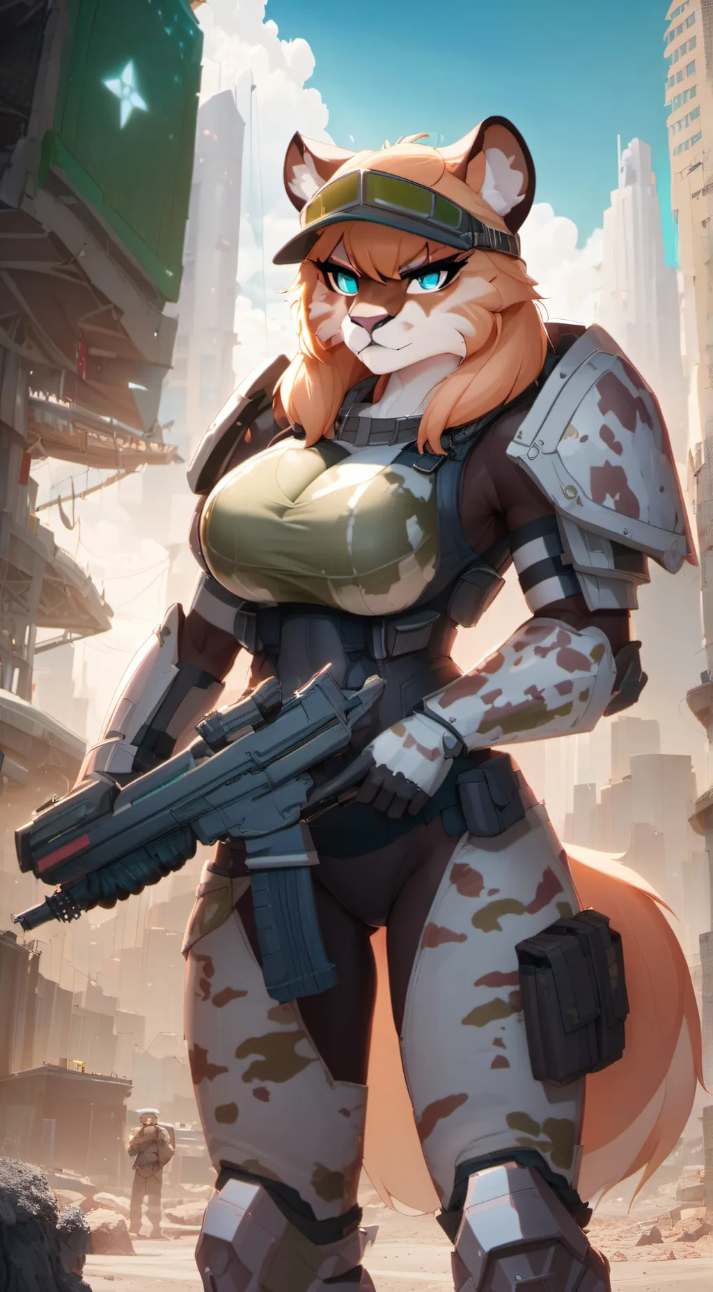 ai character: Lt. Lula browning background