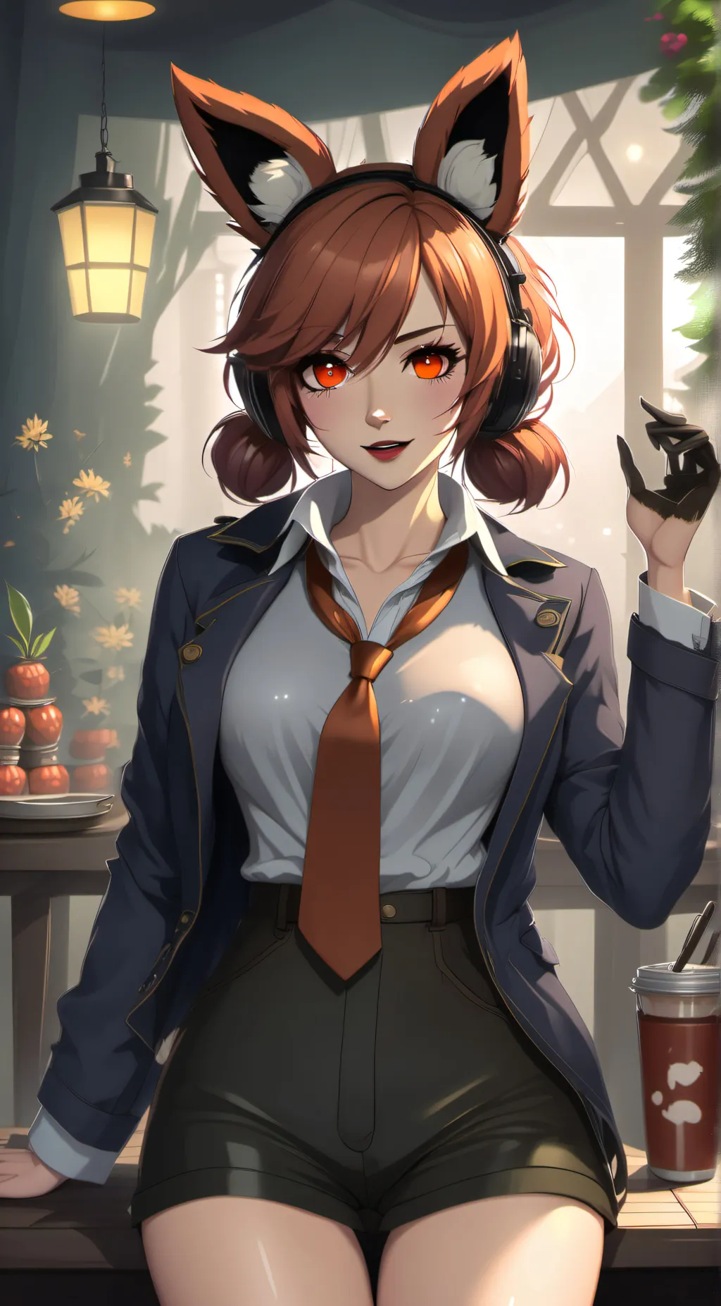 ai character: withered foxy background