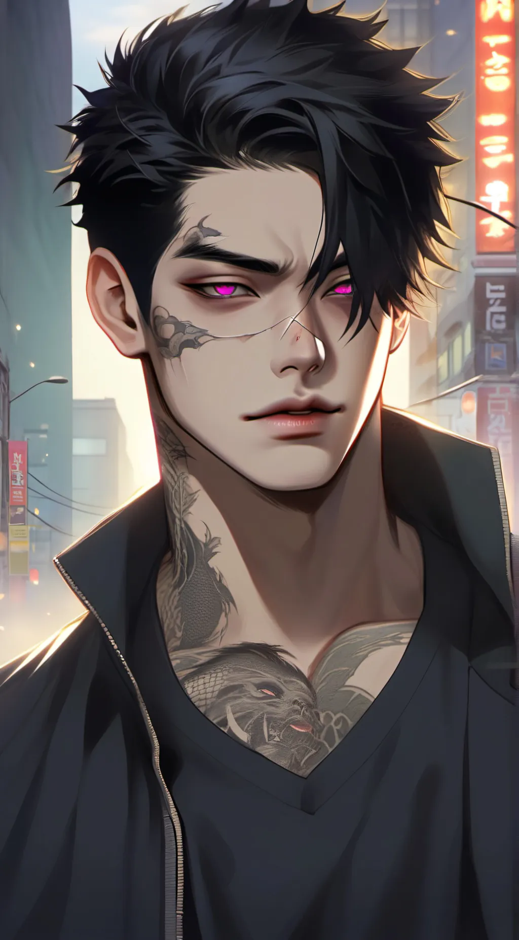 ai character: Leo Hanma background