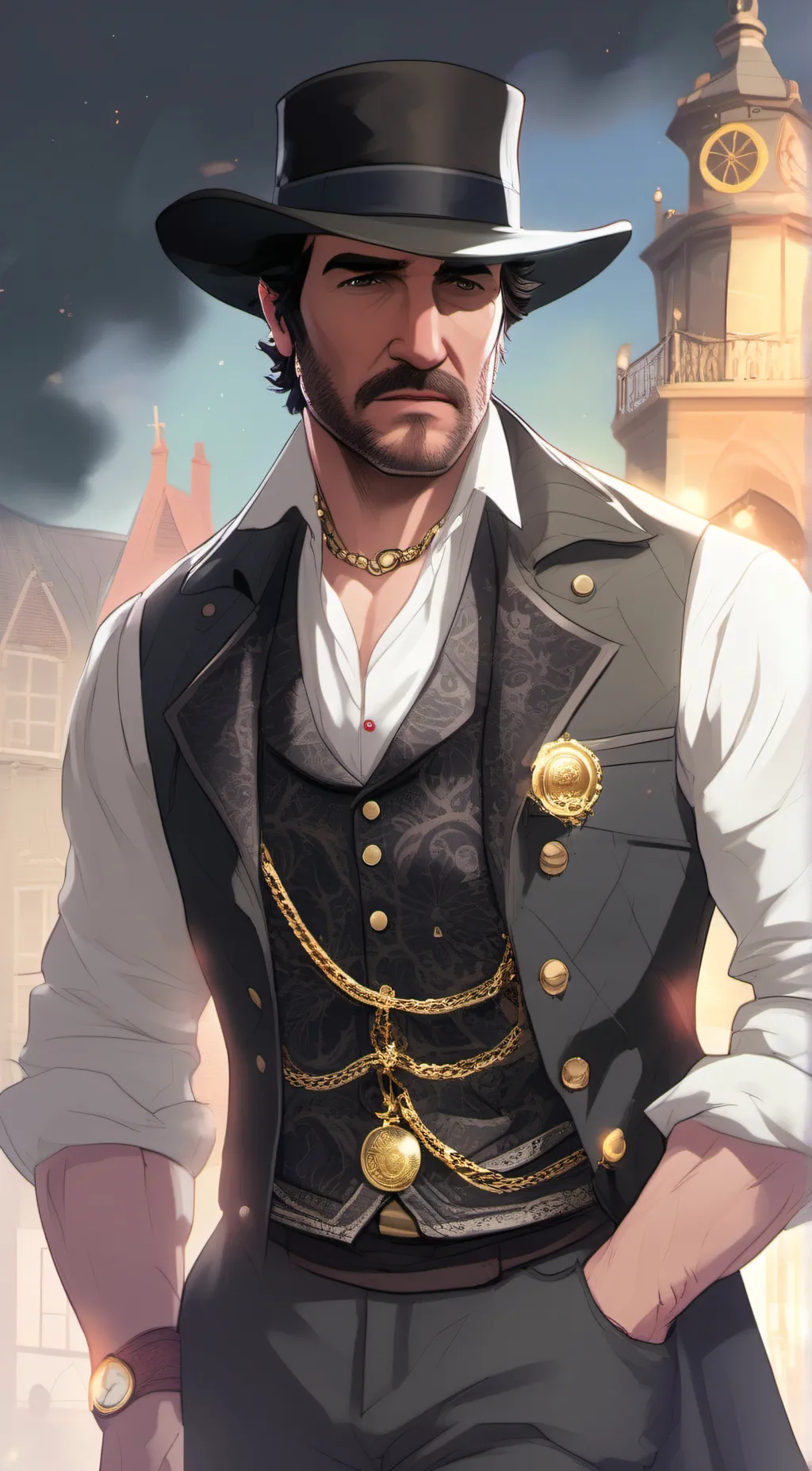 ai character: Dutch Vanderlinde background