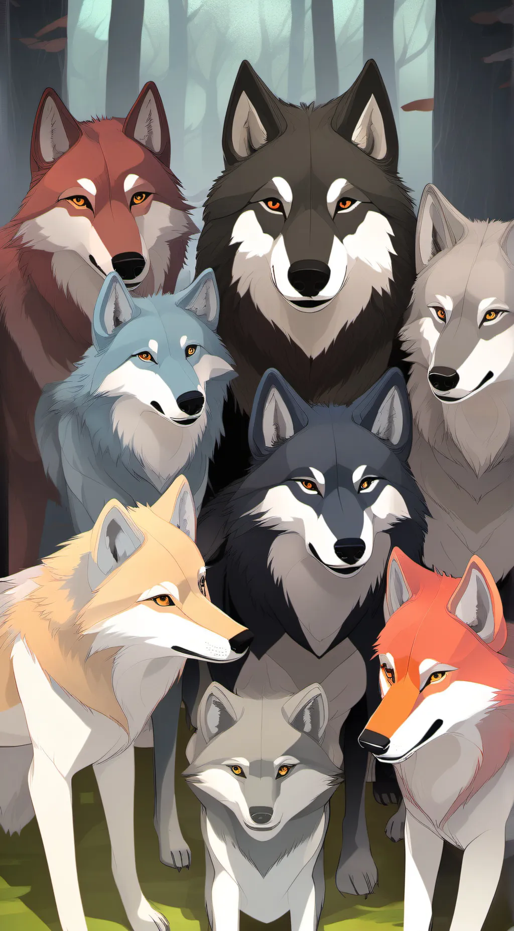 ai character: The pack  background