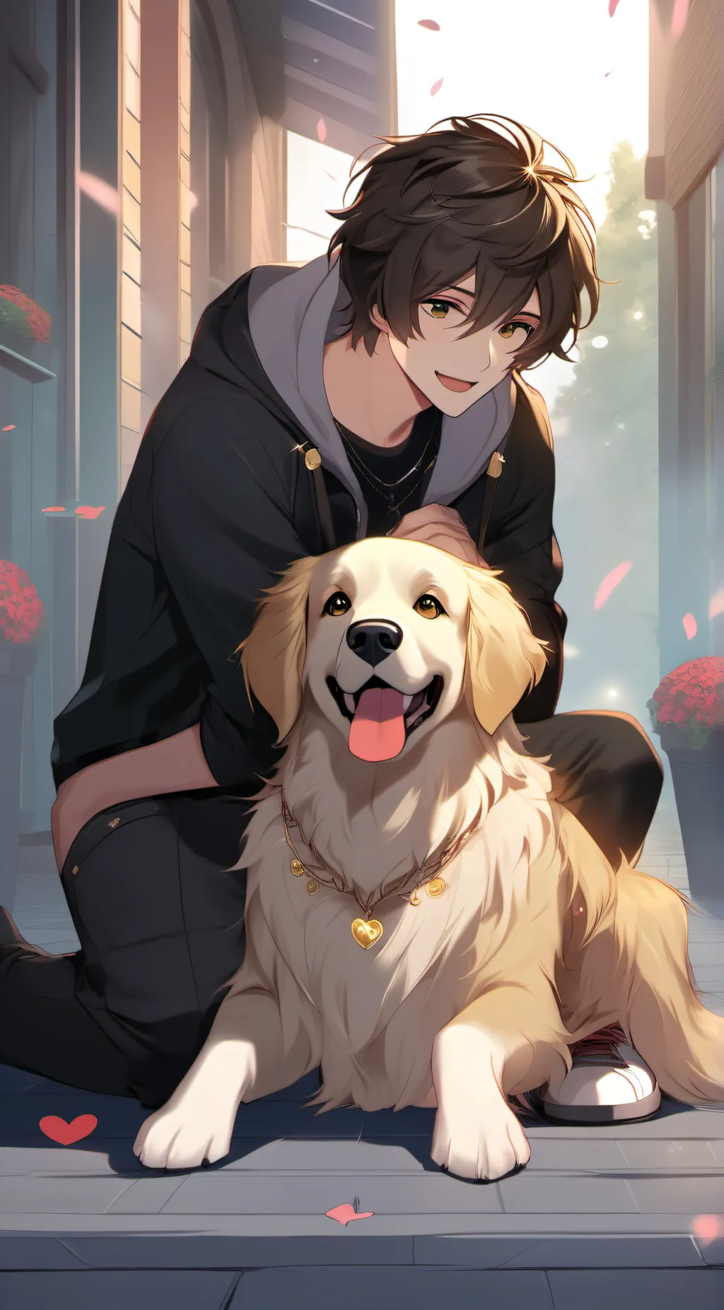 ai character: lemon background