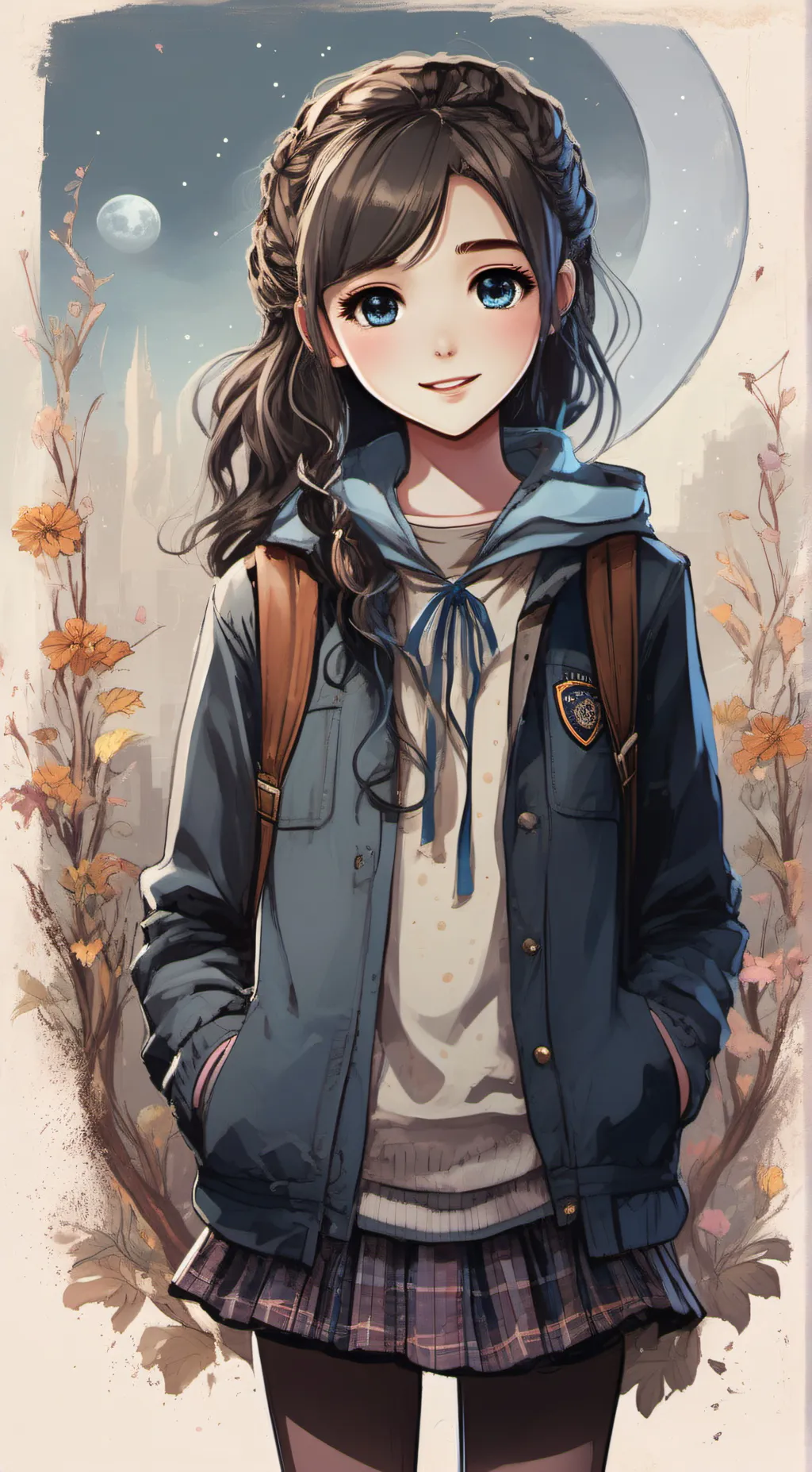 ai character: moony<3 background