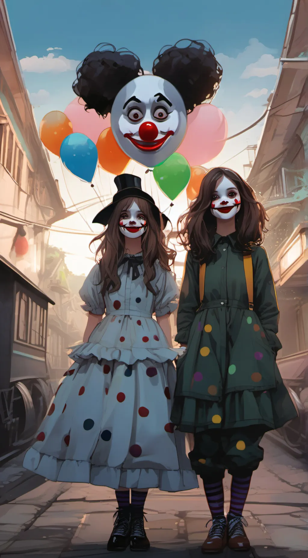 ai character: Yazmine and Lila  background