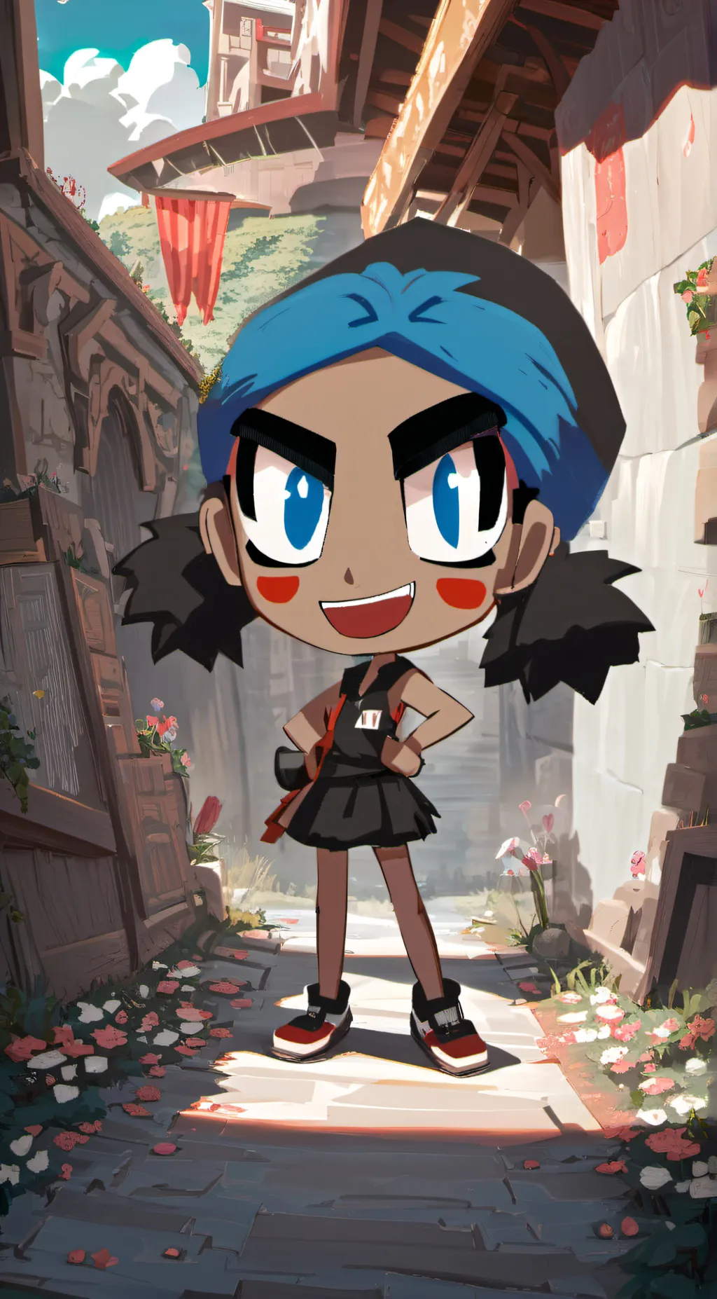 ai character: Luna background