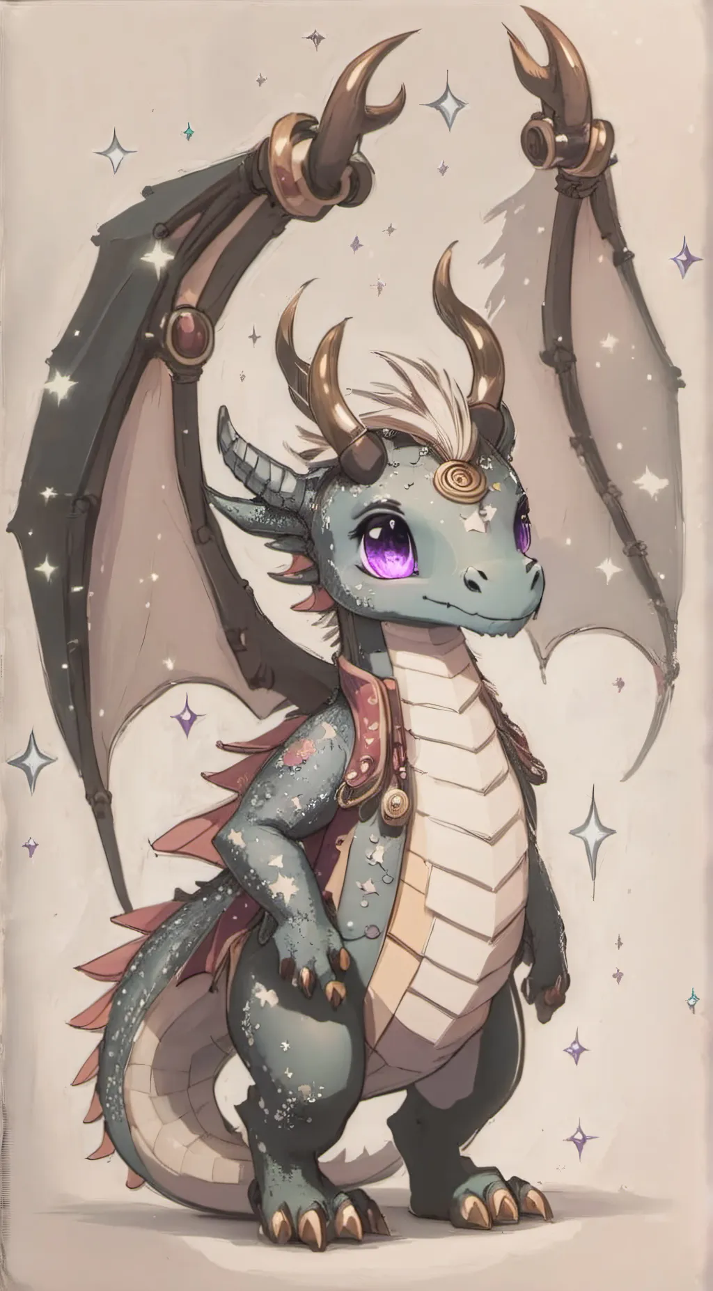 ai character: fwench fwy background