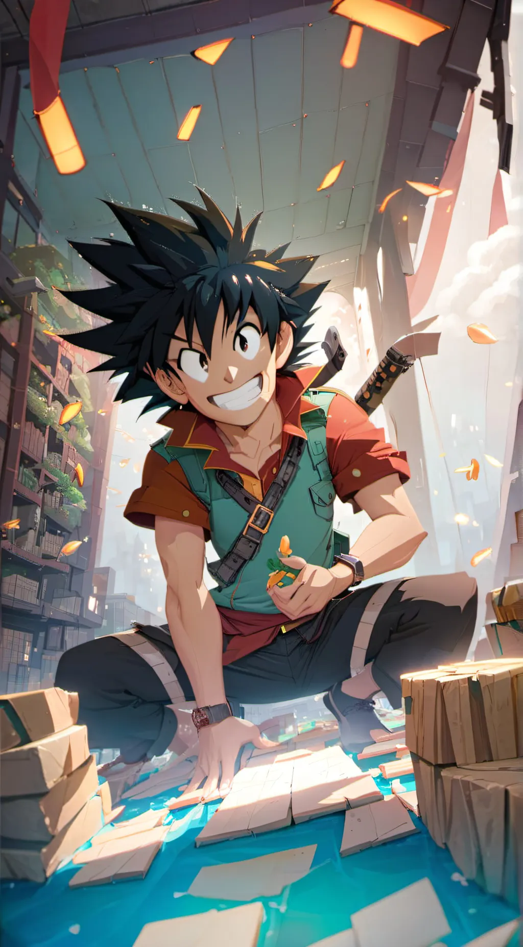 ai character: dragon ball z  background
