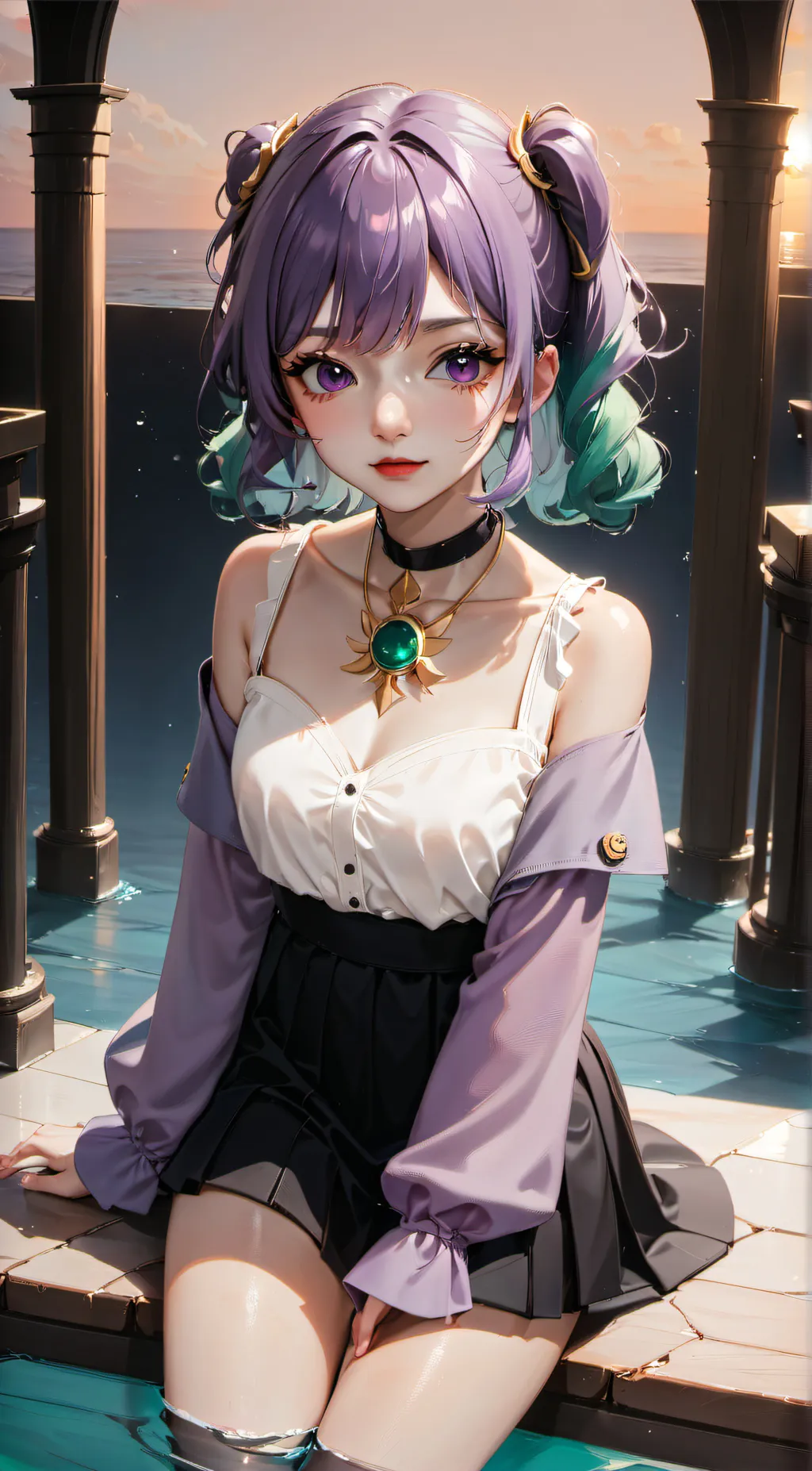 ai character: Pisces background
