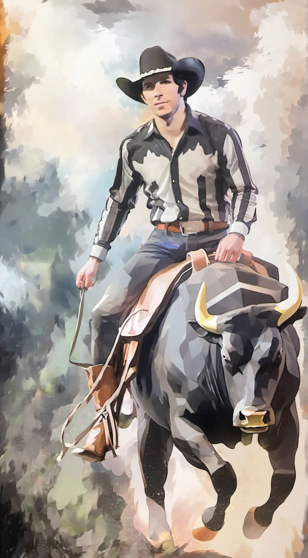 ai character: JB mauney  background