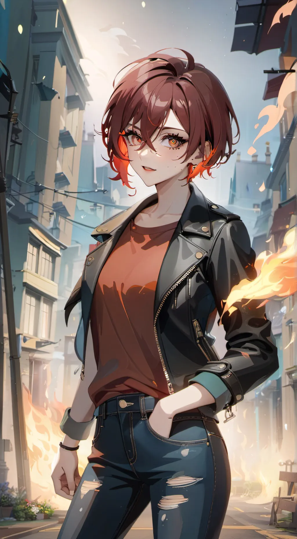 ai character: Ash background