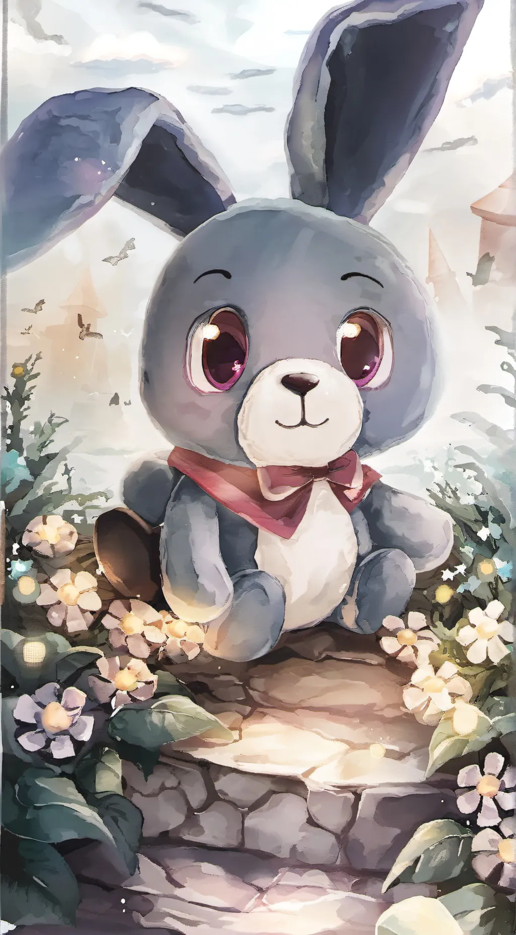 ai character: Bonnie Plush background