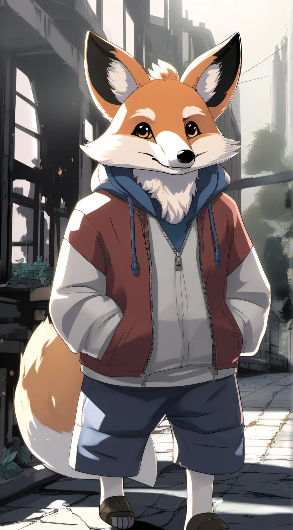 ai character: Foxy background