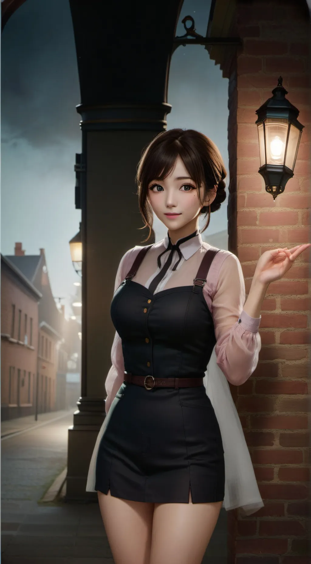 ai character: Elizabeth Farrow  background