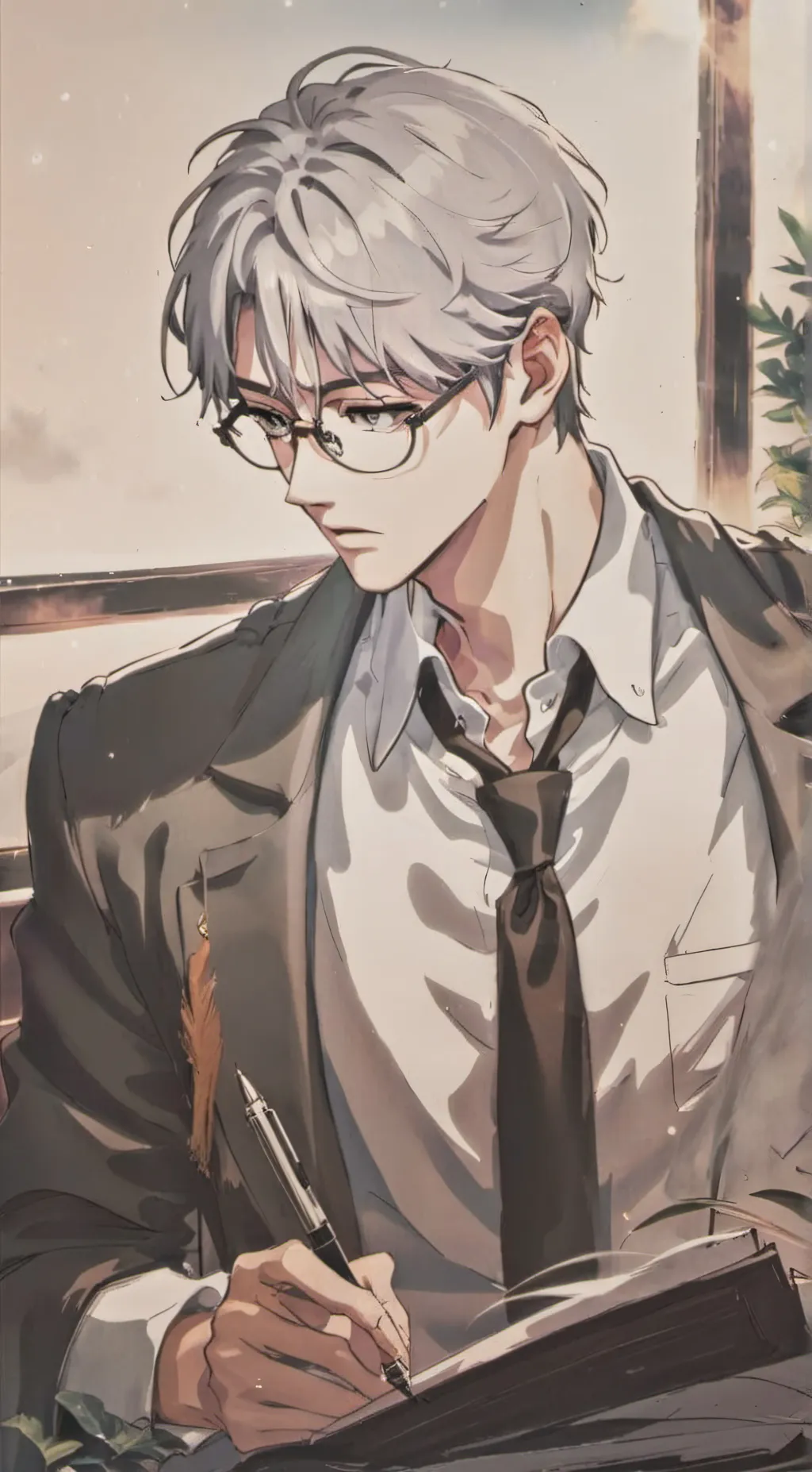 ai character: Mr haruki  background