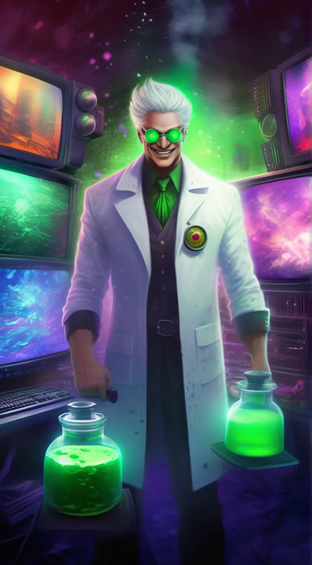 ai character: mad scientist background