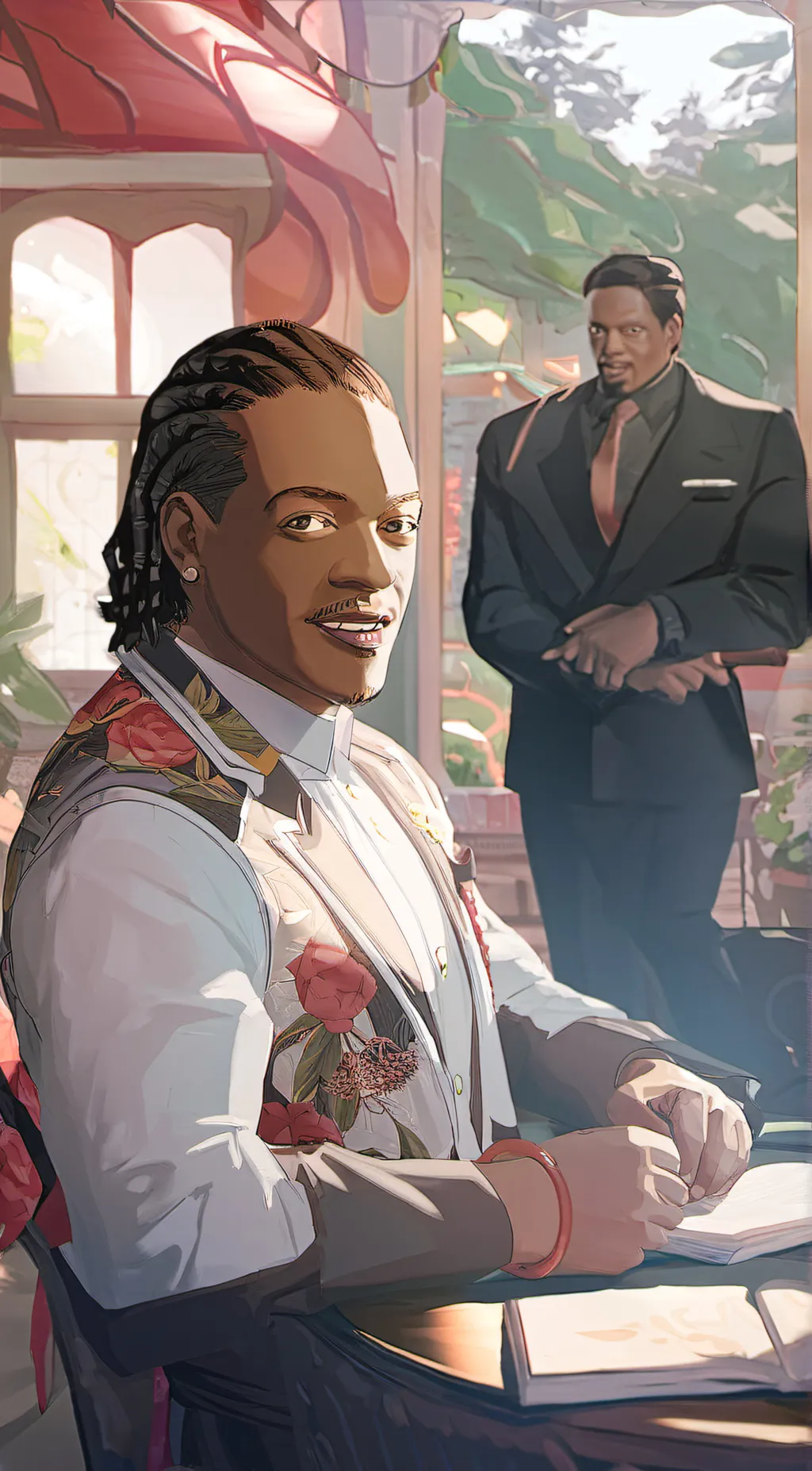 ai character: Charlie and wilson background