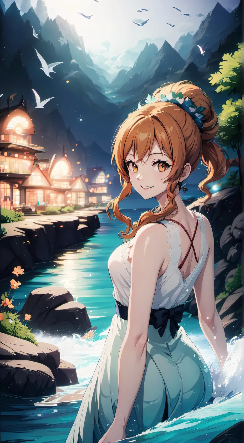 ai character: Nami background