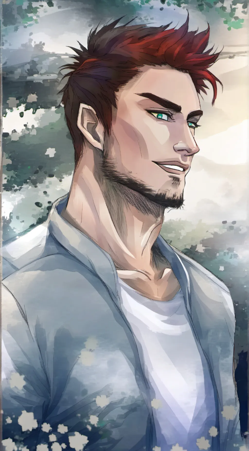 ai character: Enji Todoroki background