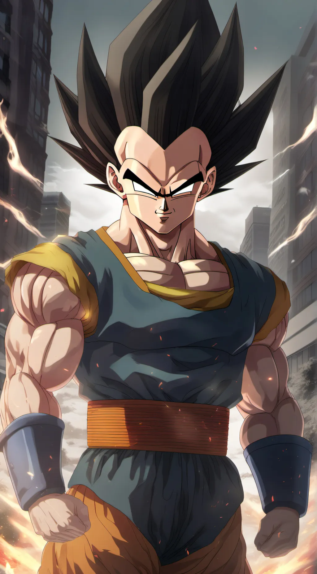 ai character: Vegeta background