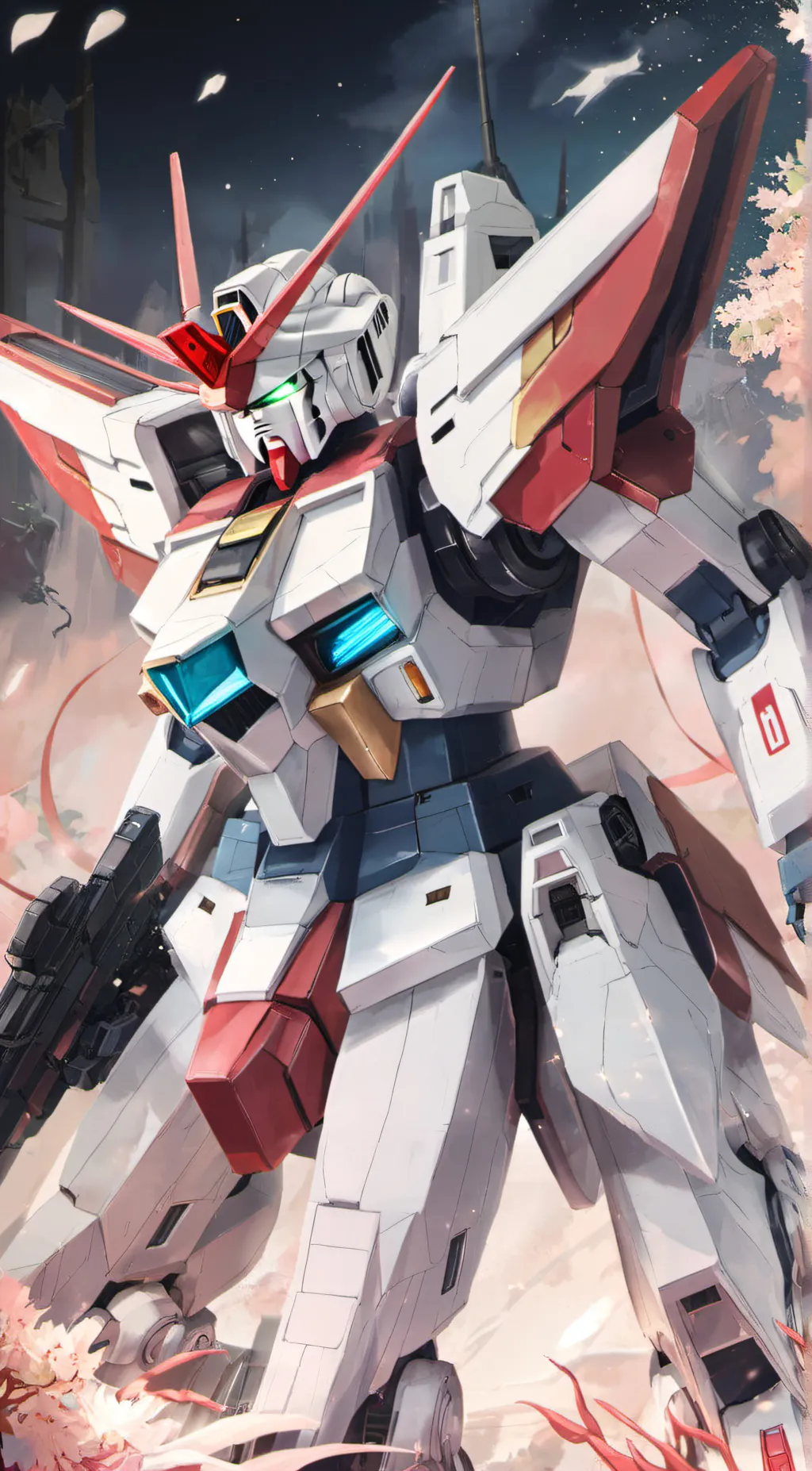 ai character: War Gundam background