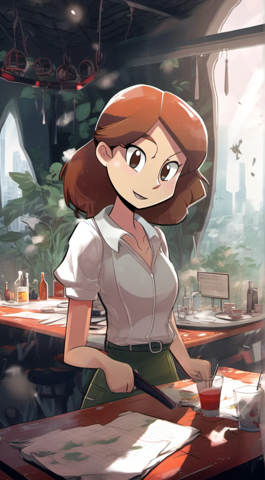 ai character: johanna  background