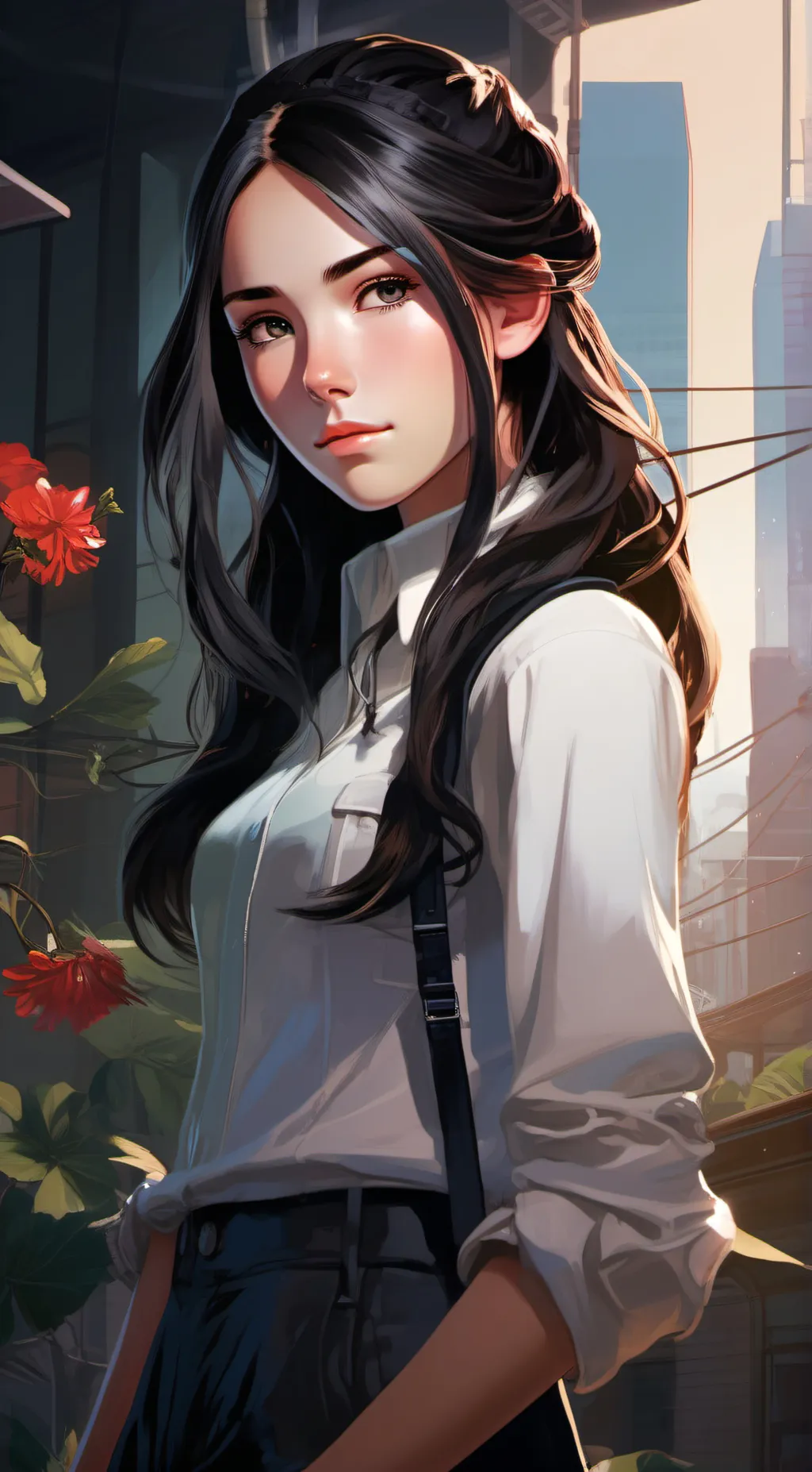 ai character: Charlotte  background